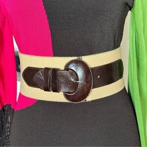Hyde Collection Elastic‎ Leather Belt